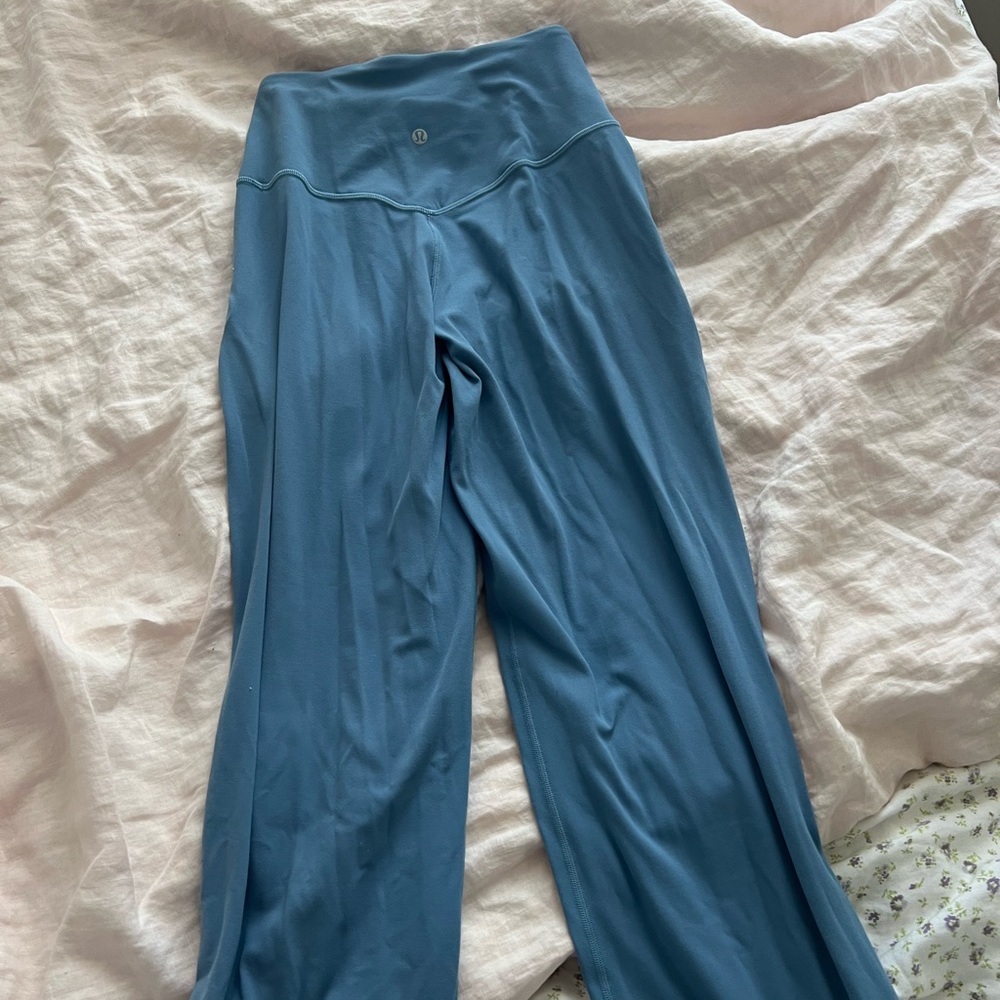 Lululemon align pant yoga pant legging front pocket wideleg pant blue size 4 - Picture 3 of 5